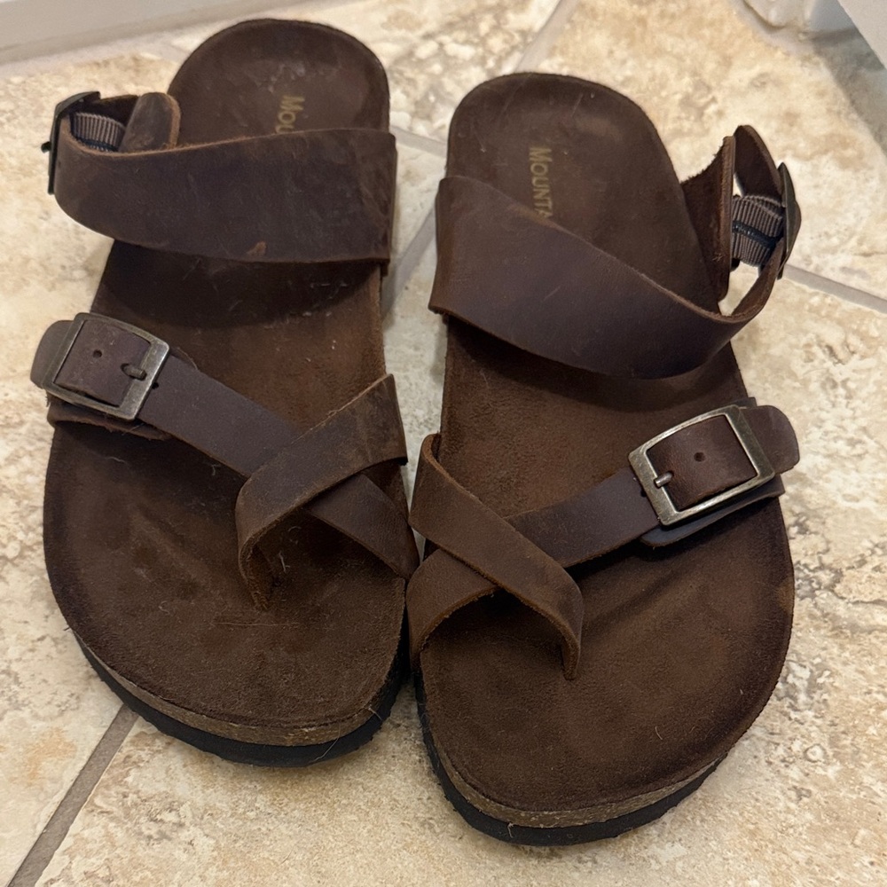 Montana Brown Leather Sandals for Women